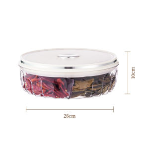 กล่องเก็บเครื่องเทศกล่องมีขอบปิดผนึกเครื่องเทศถังที่เก็บของใช้ในครัวเรือนกล่องพลาสติกใสเกรดอาหารในห้องครัว