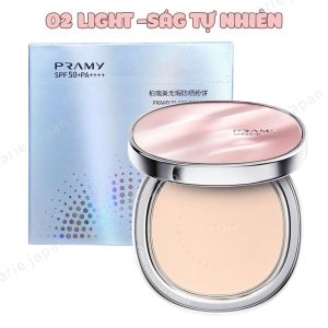 Phấn Phủ Nén Pramy Chống Nắng  Kiềm Dầu Mỏng Mịn Tự Nhiên Sheer UV Pressed Powder 7g