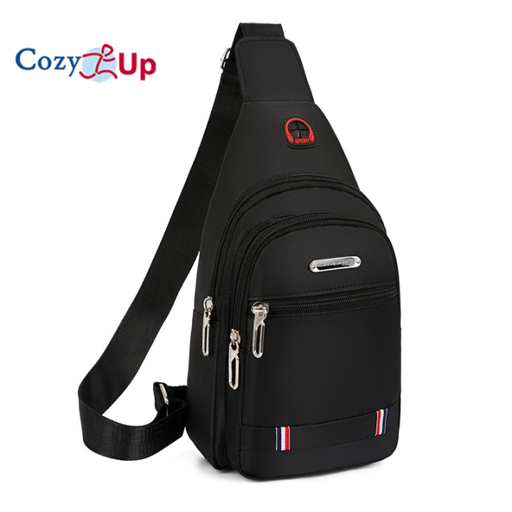 Cozy Up Men Chest Bag Simple Storage Bag Travel Small Mini Black Crossbody Bag Mini Coffee Bag Shoulder Bag Satchel Hand Bags Lazada PH