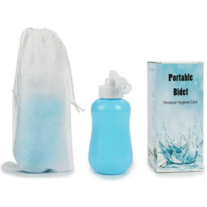 Sunveno Portable Bidet Long Nozzle Spray Bottle Personal Bidet Sprayer Woman Body Cleaner 360ml