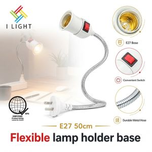 (Fast Delivery)E27 Flexbie Lamp Holder Socket With SwitchLed Bulb Socket Base With Plug
