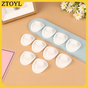 ZTOYL 10 chiếc mũ búp bê bằng nhựa thu nhỏ mũ cao bồi phương Tây Mũ Cowgirl để trang trí búp bê