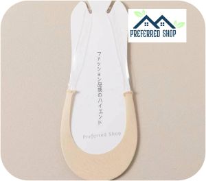 PREFERRED SHOP 1pair Ice Silk Sling Socks for Women Summer Boat Socks Shallow Mouth Non-Slip Invisible Socks