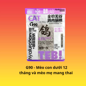 Hạt Teb G Cho Mèon 45% Protein Hạt Không Độn Ngũ Cốc Dinh Dưỡng Cao Hạt Cho Mèo Con & Lớn 15Kg