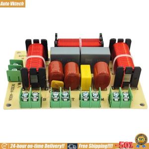 [Auto Vktech] 250W 4-8 Ohm 4 Way DIY Speaker Filter 1 Treble & 1 Midrange & 2 Bass Frequency Distributor Module