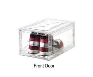 Clear Shoe Box Side Opening or Front Opening / Sneaker Shoe Storage [JBox]