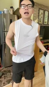 Áo Ba Lỗ Nam Basic Logo Ngực – Áo Tank Top Nam Co Giãn Thoáng Mát Form Chuẩn Nam Tính