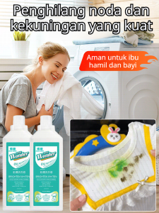 Detergen Cair Pembersih Oksigen Cair Pemutih Oksigen Deterjen Antibakteri Formula Lembut Untuk Semua Jenis Kain Penghilang Bau Penghilang Noda Keringat Kuning Pewangi Pakaian