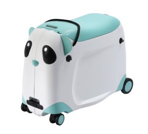 High Quality 21 Inch Childrens Travel Trolley Suitcase Can Sit And Ride Panda Cartoon Baby walking Suitcase Kids Boarding Luggage