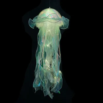 kangle MOYU- Fantasy Color Jellyfish Lamp For Girl Room Flower Lamp Atmosphere Bedroom Home Decoration