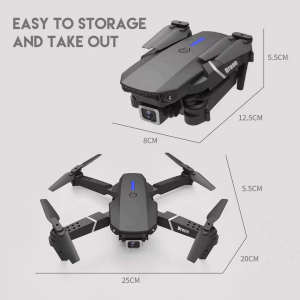2026 New E88 Pro Drone 4K HD Dual Camera WiFi FPV Drone Portable Mini Aircraft with Video Record