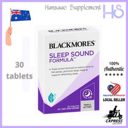 BLACKMORES Australia Sleep Sound Formula 30 Tablets (Exp: July 2024) X3 ...