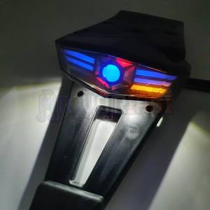 Buntut spakbor KLX 3 in 1 lampu stop lampu sein lampu plat nomor - buntut KLX buntut spakbor belakang universal