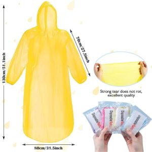 【SG Seller】Portable Raincoat Disposable Card Raincoat Lightweight/Adult Portable Rain Coats Climbing Card Size RainWear Travel Poncho
