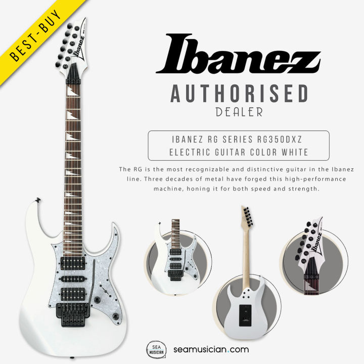 IBANEZ RG SERIES RG350DXZ ELECTRIC GUITAR COLOR WHITE (RG-350DXZ/ RG 350DXZ  ELECT GTR/ SEAMUSICIAN) | Lazada