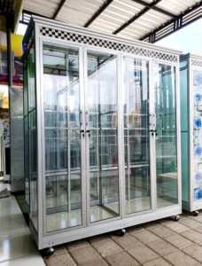 lemari pakaian alumunium 4 pintu terbaru minimalis lemari alumunium termurah