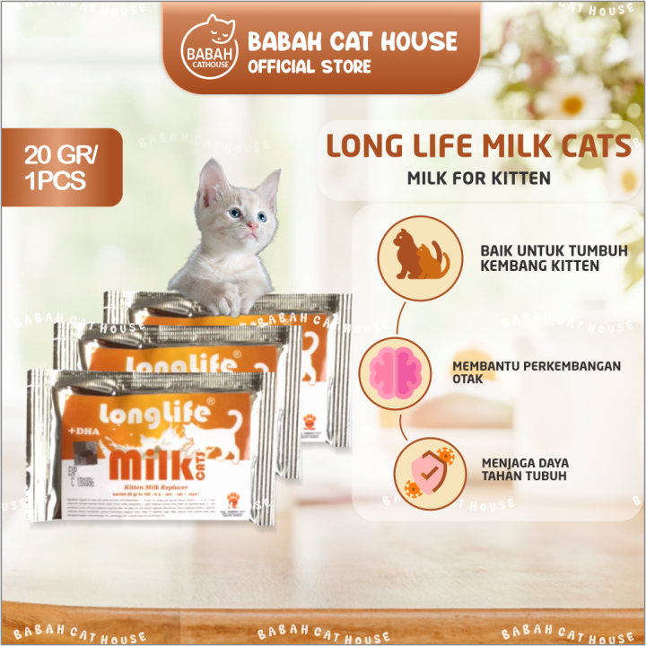 Long Life KITTEN Susu Kucing Bayi Anak Baru Lahir Milk Replacer Untuk Hamil Menyusui Cat KMR Kalsium Lazada Indonesia