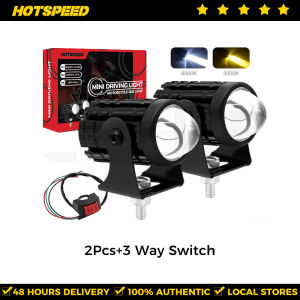 HOTSPEED MDL Mini Driving Light Motorcycle Full Set LED Lights for Motorcycle 12v High and Low Yellow / White  Korean Led Chip Waterproof Universal