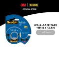 3M™ Scotch® Wall Safe Tape, With Dispenser, 1 roll/pack, 19 mm x 16.5 m, For office, school & art purposes. 