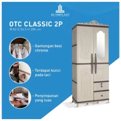 LEMARI PLASTIK OLYMPLAST 3 PINTU CLASSIC OTC 3 [OLYBOX]