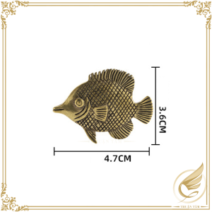 Decor Mini Tượng Đồng Nhỏ Cá Cảnh Trang Trí Thủy Sinh Tượng Cá Nhỏ Trang Trí Bằng Đồng - Đồ Đồng Thuận Tâm