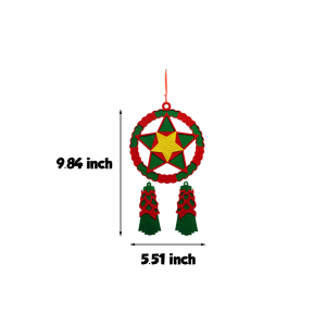 NUVOX Parol Star Christmas Tree Decoration Made of Felt for Xmas Tree Decor