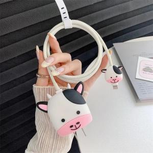Mocho Pelindung Kabel Carger + Pelindung Kabel Kepala Charger Set Paket Cover Motif Bervariasi