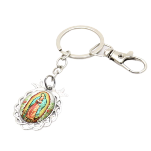Our Lady of Guadalupe Keychains Christian Religious Present Key Suitable for Baptisms and Spiritual Gatherings