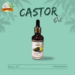 CASTOR OIL HABIB YA SALAM COLD PRESSED 50 ML FREE AIR FRESHENER ORIGINAL FROM SUDAN