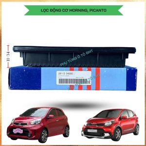 Lọc gió động cơ Kia Morning/ Hyundai I10 kích thước 13cmx21cm. Mã lọc 28113-B4000