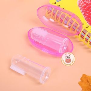 Sikat gigi jari baby sikat lidah bayi silikon finger toothbrush lembut murah perlengkapan mandi bayi