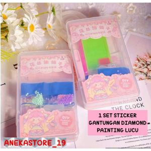 [LM] MAINAN SET DIY STIKER GANTUNGAN DIAMOND PAINTING ESTETIK MAINAN ANAK-ANAK Gantungan Tas/Botol Minum/Kunci