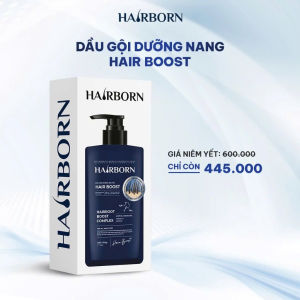 Dầu Gội Thảo Dược Hair-Boost Hỗ Trợ Giảm Rụng & Kích Thích Mọc Tóc Chiết Xuất Bồ Kết (300ml) có quà Nacha