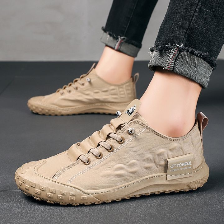 New Design Men Casual Shoes Breathable Ice Silk Canvas Sneakers Sport Shoes  Running Shoes Lazada