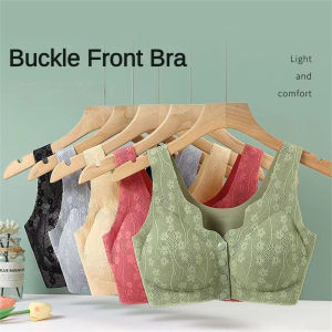 YIFAFA [LOCAL READY STOCK] 1/2 Pcs Front Buckle Bra Plus Size Bra Soft Bra Woman Sale Wireless Bra Easy To Wear!!!