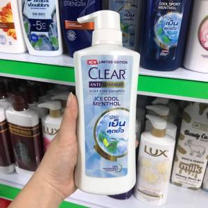 [HCM][Mẫu mới] Dầu gội Clear Bạc hà 370ml Thái Lan