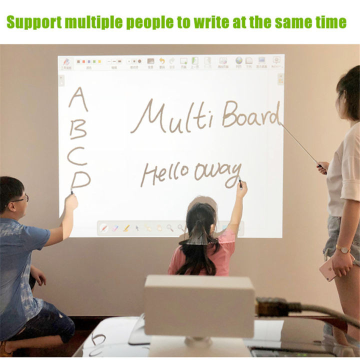 Interactive Whiteboard Educational Equipment System Smart Board Infrared Pen Projector for Teaching at Home Meeting Presentation