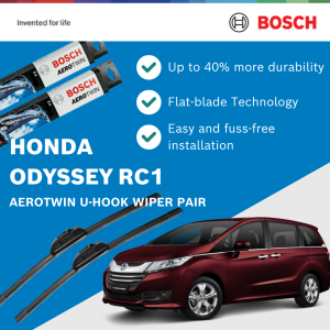 Bosch Aerotwin U-Hook Car Wiper Pair Set for Honda Odyssey RC1