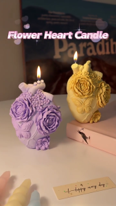 แม่พิมพ์แม่พิมพ์รูปหัวใจดอกไม้3D พิมพ์ทำจิวเวอลี่ดอกไม้พิมพ์เค้กซิลิโคนเครื่องประดับแม่พิมพ์พลาสเตอร์พิมพ์เรซินอีป็อกซี