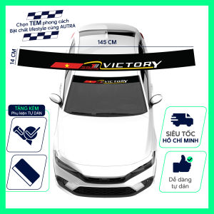 Tem kính lái JDM CHỮ NHẬT BẢN - AUTRA - dán kính che nắng