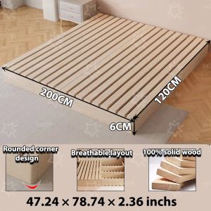 Table Trove.PH Tatami Bed Frame Without Headboard Low Bed Solid Wood Bed Frame Platform Floor Bed