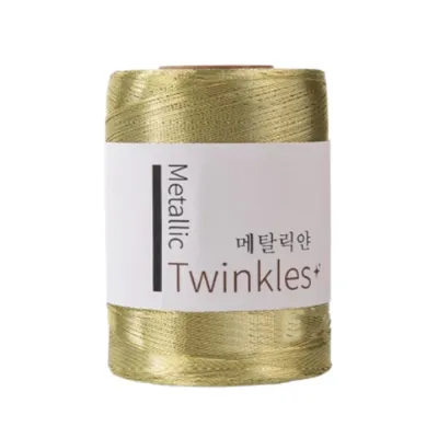BLOOMHOUSE Colourful Metallic Thread Sparkling 1.0mm Flash Core Yarn Craft Soft Hand Knitted Yarn Sewing Supplies
