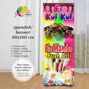 Cetak Spanduk Banner ES Kul Kul Dan Es Buah Mambo