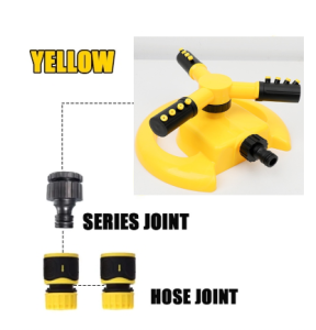 10M-50M Auto sprinkler system Lawn Sprinkler Garden hose Auto 360° Rotating Garden Water Sprinkler Lawn Roof Irrigation