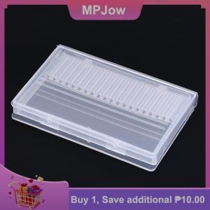 【MPJow】 20 hole nail drill bits box plastic display stand container for 3 32 bits drill