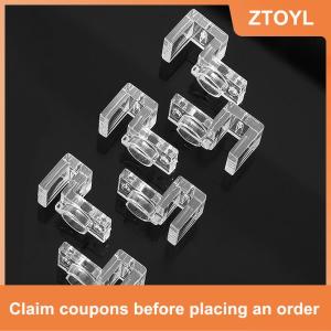 【ZTOYL】 4pcs 6mm 8mm 10mm Fish Tank Acrylic Clip Aquarium nắp che hỗ trợ chủ Bracket Kẹp đứng Aquarium cung cấp