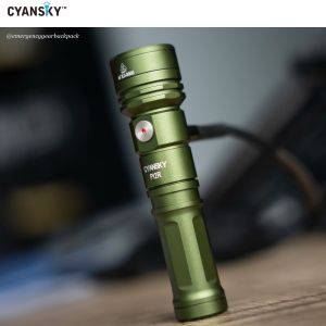 ไฟฉายพกพาเอนกประสงค์ Cyansky P12R EDC Flashlight 1300 LM ระยะแสง 240 เมตร สำหรับ EDC / Outdoor / การใช้งานประจำวัน