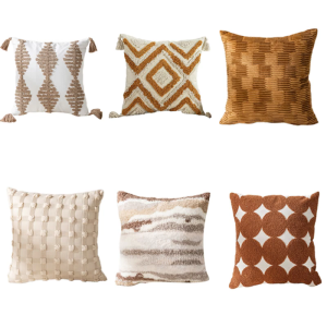 Decorative Pillowcase Cotton Velvet Cushion Covers Pillow Case for Home Sofa Bed Decoration 17.2x17.2Inch