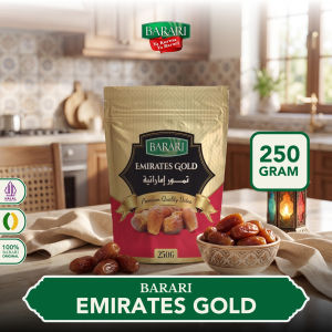 BARARI Emirates Gold Pouch Kurma Emirat Premium Dates High Quality Tekstur Kering dan Lembut
