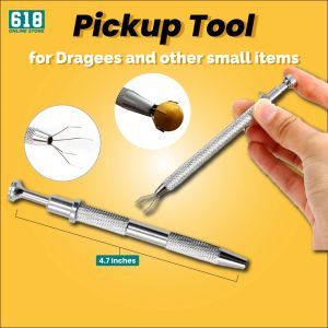 Pickup Tool for Dragees Small Items Four Claw Grabber Picker Aluminum